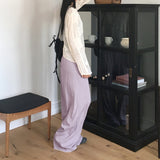ボーニングピンタックバンディングロングワイドパンツ