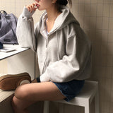 [BELLIDE MADE] ノア, ルーズフィットツーウェイジップアップフーディー