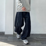 Linear Stitch Wide Denim