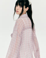 ポニー フリル シャツ(PINK)