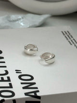 925silver] Slit one touch earring