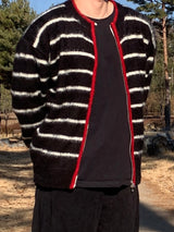 Brush Zip-Up Cardigan