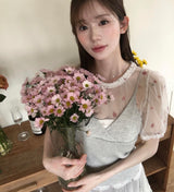 リオットフローラルパフオーガンザbl