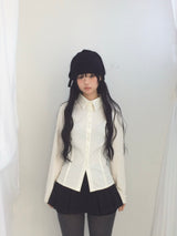 strap knit beanie