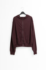 mild ルーズ フード付きジップアップ(4colors)