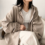 Burve string hooded jumper