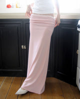 plumpy on sagging lace maxi sk