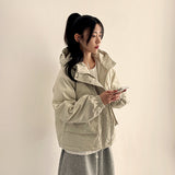 Ted High Neck Hooded Padded Jumper