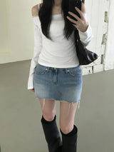 Denim Skirt Pants (one color)