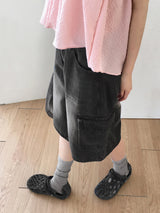 [4color] Tishan Cargo Bermuda Half Denim Short Pants