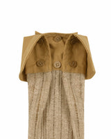  Detachable Sleeve One Shoulder Top _ BEIGE