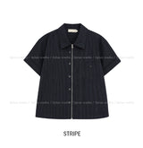 Verno Two-way Zip-up Half Shirt