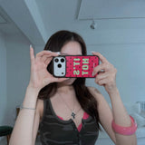 IT'S HOT Glass Bumper Case (Red)