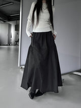 minimal pleated long sleeve T (3color)