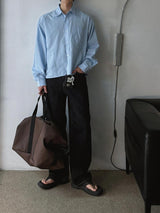 ASCLO Finish Wide Denim Pants (9color)