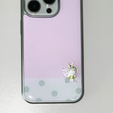 [MADE] [+MagSafe] SWEET PEA PHONE CASE (glass silver bumper)