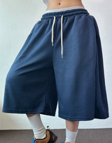 BACK POCKET SIDE PINTUCK BALLOON BERMUDA 💙🤎🖤🩶💜6COLOR