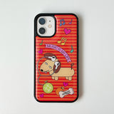Music Puppy Orange Epoxy Phone Case