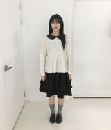 パンプキンレイヤードコットンスカート (2c)