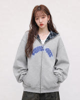 (UNISEX) Chill Reversible Over Hood Zip-Up
