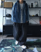 SHトラックデニムフーデッドシャツ (2C)