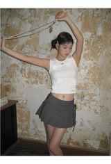 Special flower beaded sleeveless top