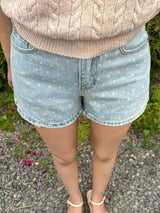 LIGHT BLUE DOT DENIM PANTS 21101