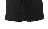 Borin Frill Lace Ribbon Layered Sleeveless Blouse