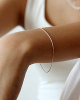 [White gold] Glitter Line Bracelet