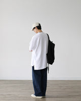 KP DEEP SLIT HALF TEE WH