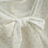 Lure Ribbon Shirring Slim Top