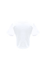 ハートスローガンクロップTシャツ / レッド