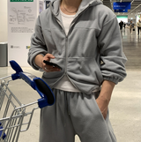 [Set-up]Find fleece sweat zip-up pants