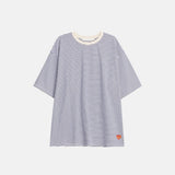 ASCLO ハートポイントボーダーショートスリーブTシャツ (2color)
