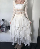 tiaz of long chiffon drop asymmetric sk