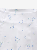 Floral flare skirt (White)