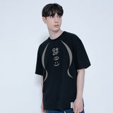 [UNISEX] 3 Logo Smile Line Short Sleeve T-shirt