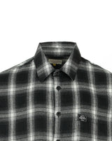 Mwoong Check Flannel Shirts(BLACK)