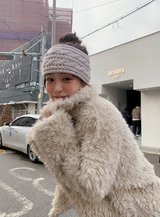 ロープツイストニットヘアバンド(4color)