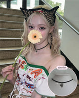 [Aespa Winter Necklace] Vintage Heart Locket Choker Necklace - Silver ver.