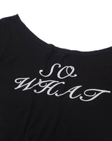 ソーワットロングスリーブTシャツ(ブラック)