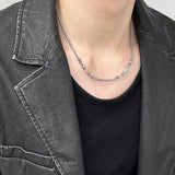  Labradorite pipe chain necklace