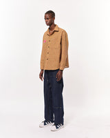 Bluesf Waffle Checkered Oversized Fit Shirt - PINK & YELLOW