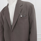 Men's シンプルクローズピンブローチ_CLEF シングルブローチ
