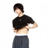 ベーシックマッスルフィットTシャツ ブラック