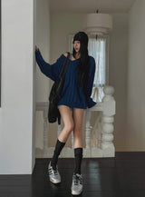 Little V-neck Cable Knit