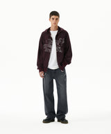 EMB SPLATTER DENIM PANT