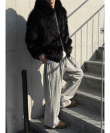 [Unisex] ディープタックワイドスウェットパンツ(3color)