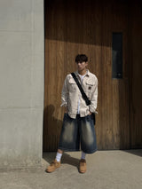 PEAR BASIC BERMUDA DENIM