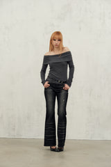 cross boots cut (black)